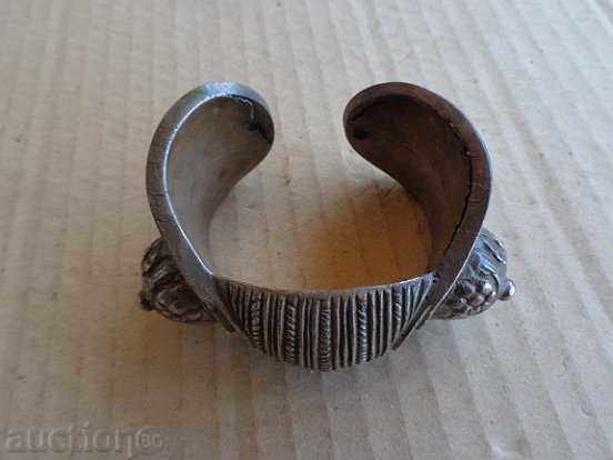 Antique silver bracelet "slingshot" type, ornament, jewel, string - 6 Antique silver bracelet "slingshot" type, ornament, jewel, string - 6