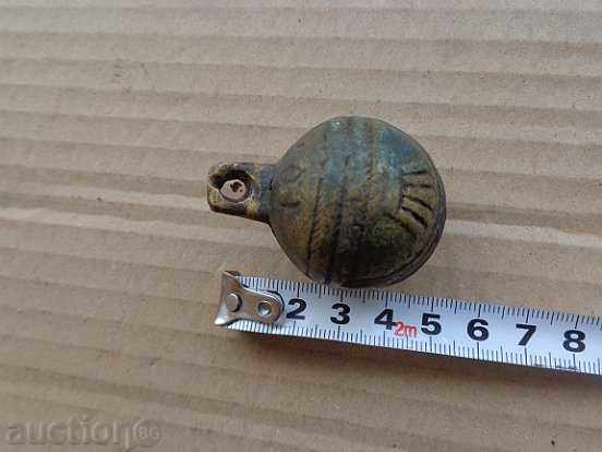 Clopot de căruță de cai tip „nucă” din bronz – secolul al XIX-lea - 5