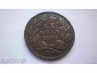 Portugalia XX Ray 1884 Rare monede