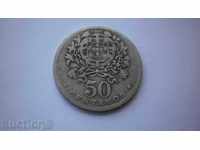 Португалия 50 Центаво 1944 Рядка Монета