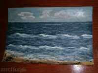 Old painting - SEA - oil on canvas - 2