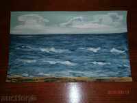 Old painting - SEA - oil on canvas - 6