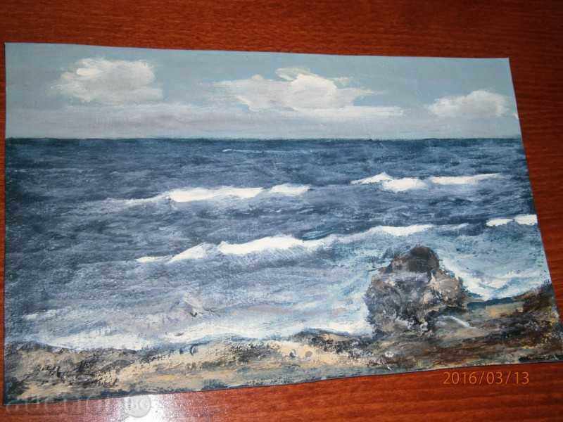 Delivery of Old painting - SEA - oil on canvas - 9 Delivery of Old painting - SEA - oil on canvas - 9