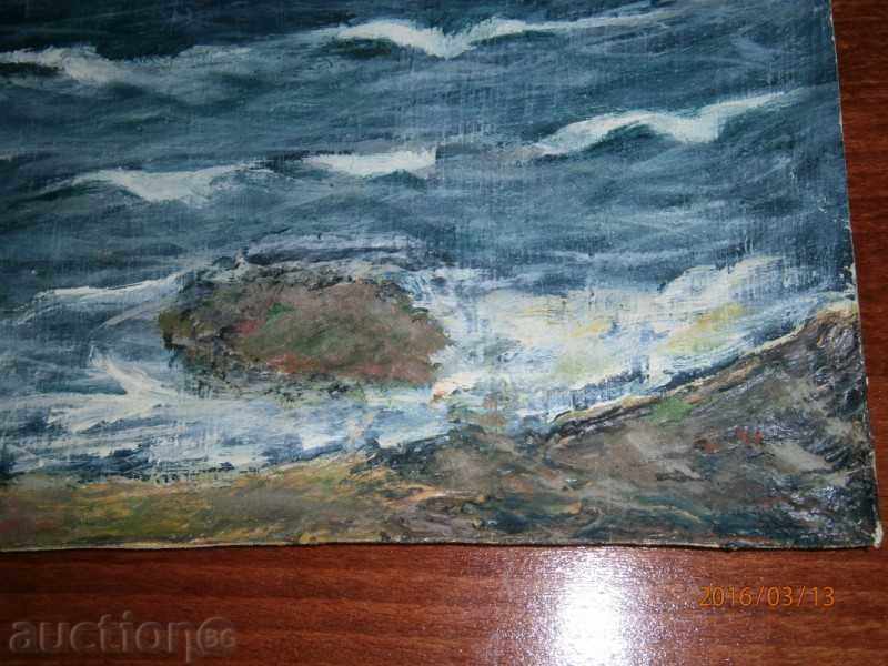 Auction Old painting - SEA - oil on canvas - 11 Auction Old painting - SEA - oil on canvas - 11