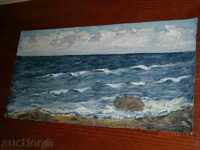 Old painting - SEA - oil on canvas - 11