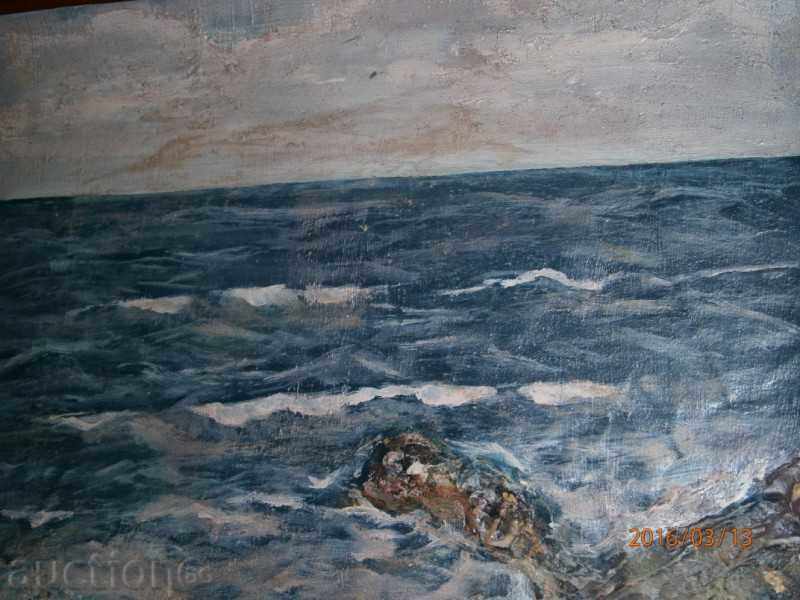 Old painting - SEA - oil on canvas - 12 with price 60.00 BGN | € 30.68 Old painting - SEA - oil on canvas - 12 with price 60.00 BGN | € 30.68