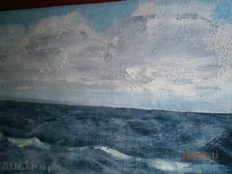 Old painting - SEA - oil on canvas - 12 - 7 Old painting - SEA - oil on canvas - 12 - 7