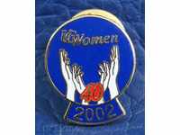 3601 σήμα 40 χρόνια οργάνωση των γυναικών των ΗΠΑ το 2002 σμάλτο