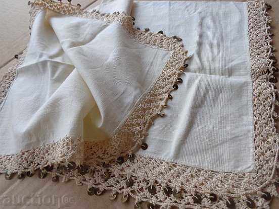 Delivery of Old woven silk cloth with lace, lace Delivery of Old woven silk cloth with lace, lace
