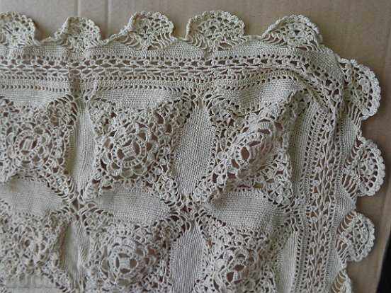 An old hand-knit tablecloth, a box, a briefcase, a towel with price 93.00 BGN | € 47.55 An old hand-knit tablecloth, a box, a briefcase, a towel with price 93.00 BGN | € 47.55