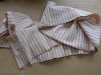 Старо ръчно тъкано платно плат кенар пояс около 7 метра