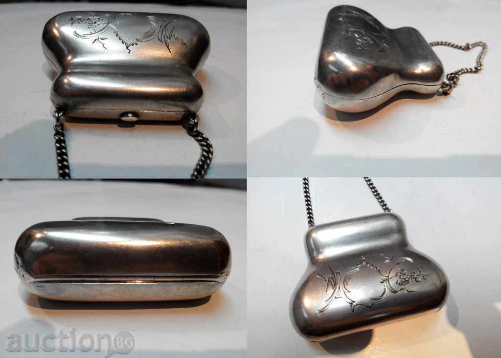 Auction Old silver coin bag Tsarska Russia pr.84 Auction Old silver coin bag Tsarska Russia pr.84