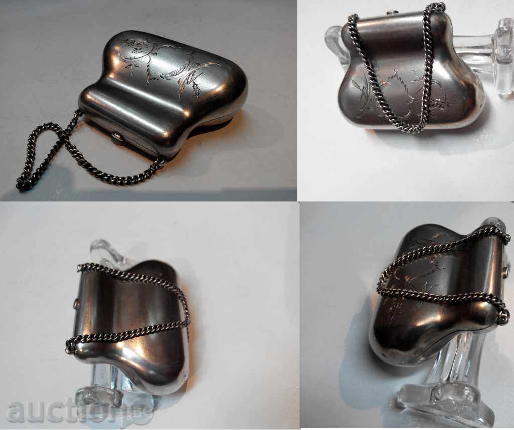 Old silver coin bag Tsarska Russia pr.84 Old silver coin bag Tsarska Russia pr.84