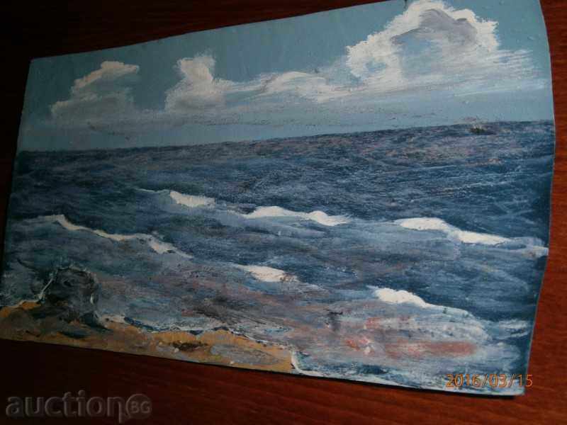 Delivery of Old painting - SEA - oil on canvas - 17 Delivery of Old painting - SEA - oil on canvas - 17