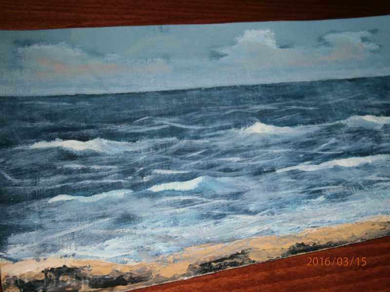 Δημοπρασία Παλιά φωτογραφία - ΘΑΛΑΣΣΑ - λάδι σε καμβά - 19