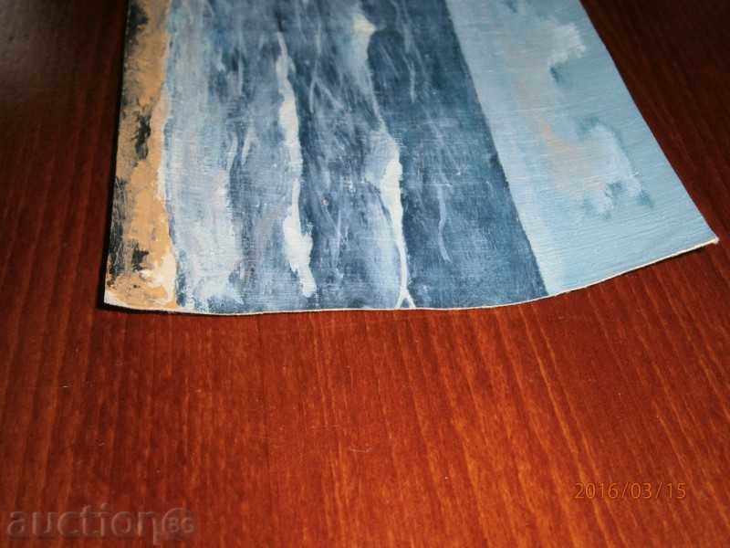 Παράδοση Παλιά φωτογραφία - ΘΑΛΑΣΣΑ - λάδι σε καμβά - 19