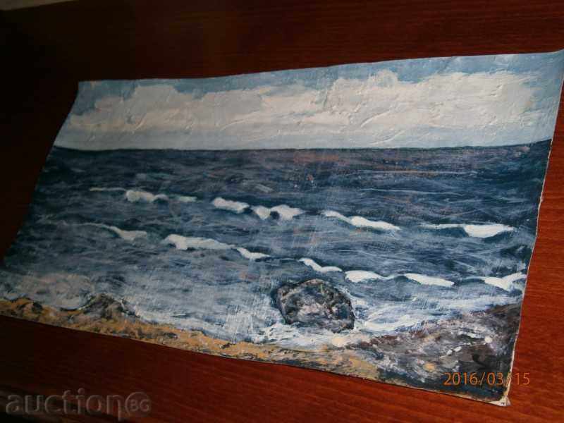 Delivery of Old painting - SEA - oil on canvas - 20 Delivery of Old painting - SEA - oil on canvas - 20