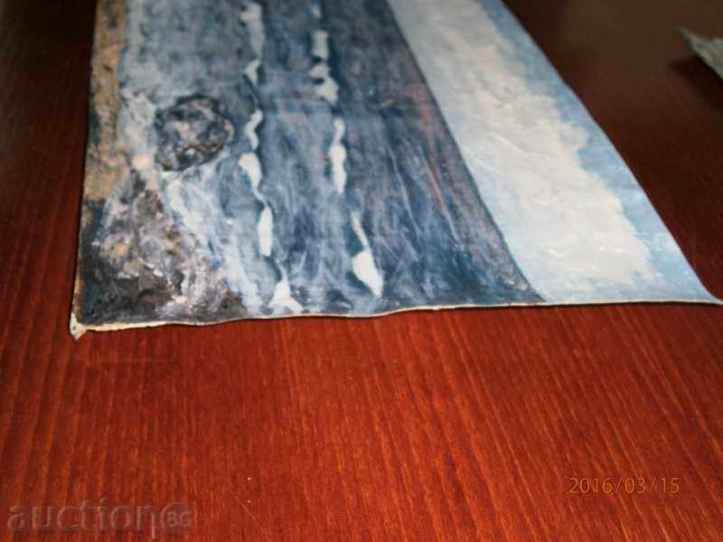 Old painting - SEA - oil on canvas - 20 - 5 Old painting - SEA - oil on canvas - 20 - 5