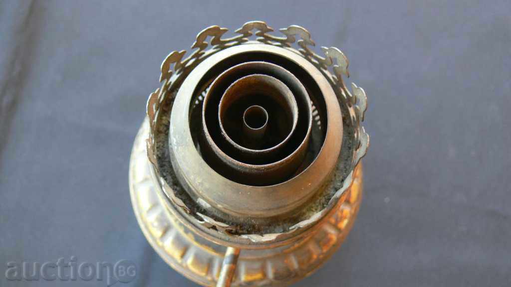 Auction  BEAUTIFUL OLIVE GAS LAMP - BRONZE