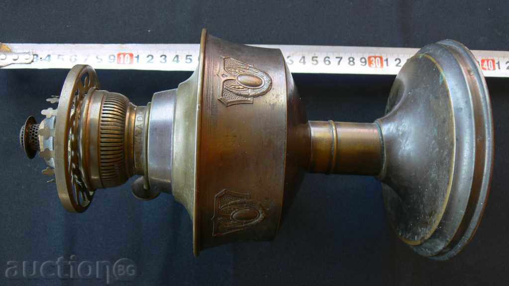 BEAUTIFUL OLIVE GAS LAMP - BRONZE - 6 BEAUTIFUL OLIVE GAS LAMP - BRONZE - 6