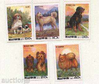 Чисти марки   Кучета 1994 от Северна Корея