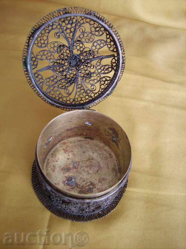 Δημοπρασία Φιλιγκράν ασημένια αντίκες κουτί για κοσμήματα