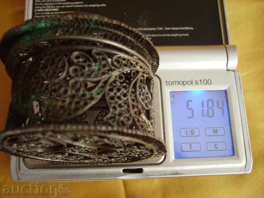 Φιλιγκράν ασημένια αντίκες κουτί για κοσμήματα - 7