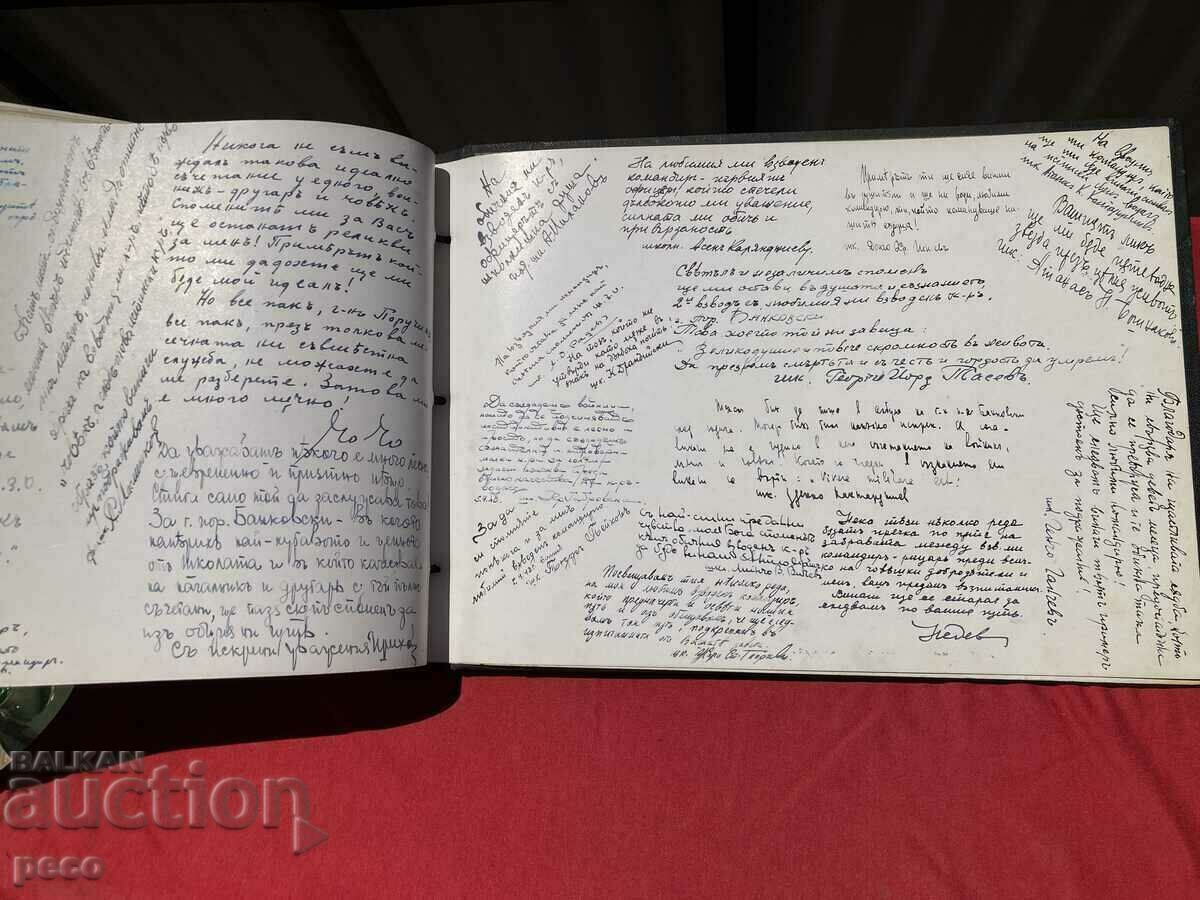 Rare album-Third Motor Battery 1943 Autographs with wish - 5 Rare album-Third Motor Battery 1943 Autographs with wish - 5