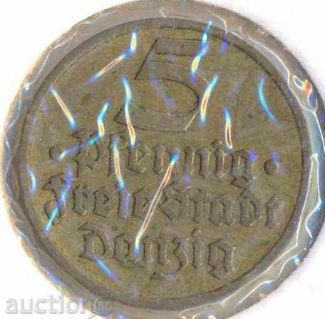 Данциг 5 пфенига 1932 година с цена 30.00 лв. | € 15.34