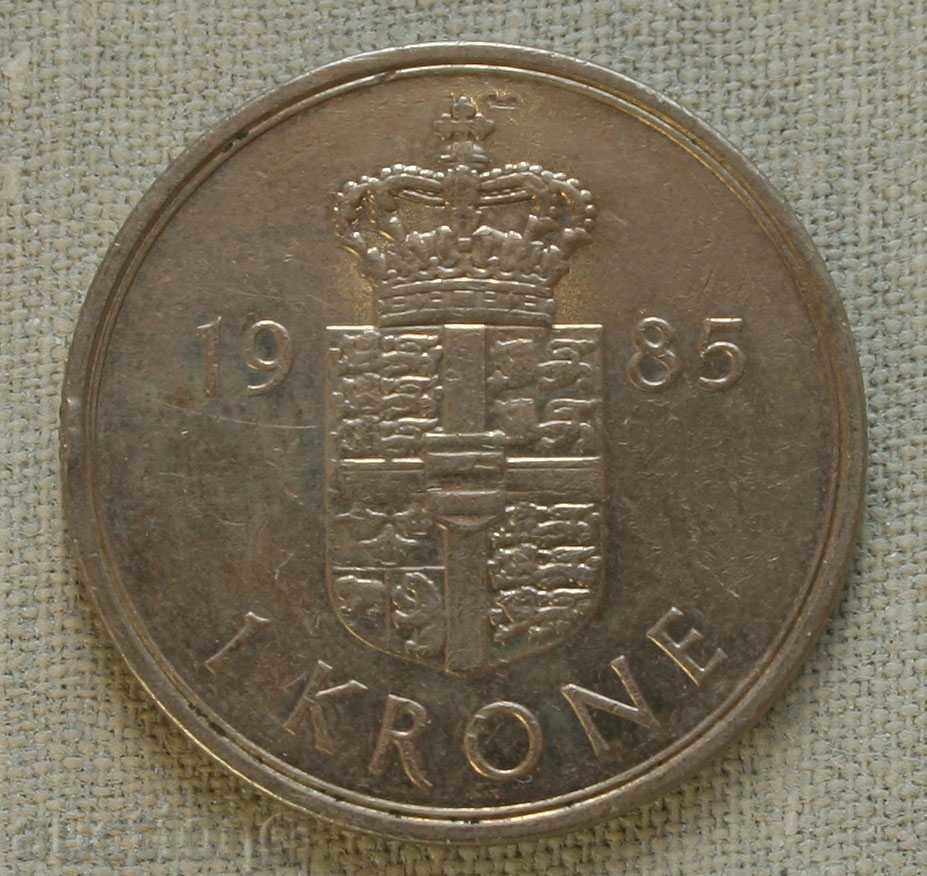 1 kr. 1985 Denmark