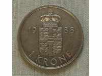 1 Kroon 1988 Danemarca