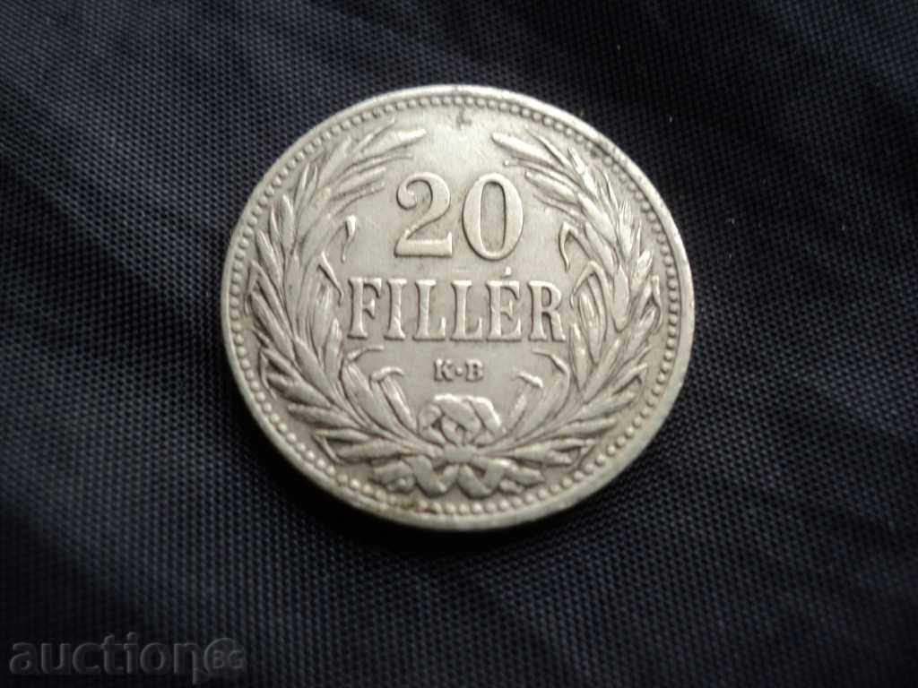 20 FILLER -1907. with price 15.00 BGN | € 7.67