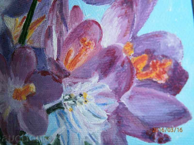 Delivery of Painting - Flowers - oil on canvas - Hriska Panteva Delivery of Painting - Flowers - oil on canvas - Hriska Panteva