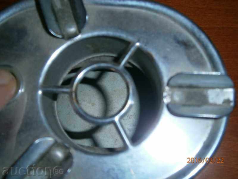 Auction Ashtray - automatic - social era - metal with button Auction Ashtray - automatic - social era - metal with button
