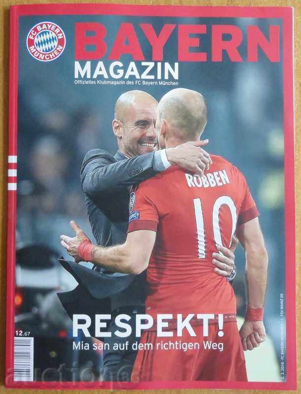 Official football magazine Bayern (Munich), 02.03.2016 Official football magazine Bayern (Munich), 02.03.2016
