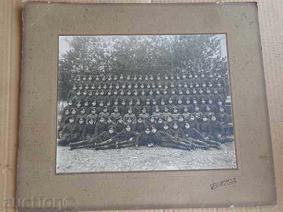 Стара снимка офицери войници 18-ти ЕПП фотография, портрет