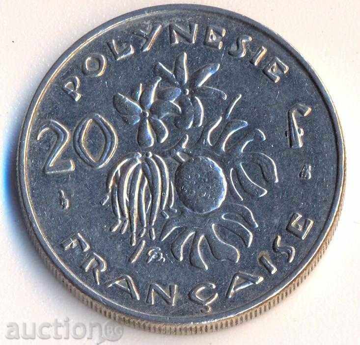Γαλλική Πολυνησία 20 φράγκα το 1997