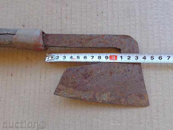 A hand forged ax, a pole, a chopper, a wrought iron, a primitive - 5 A hand forged ax, a pole, a chopper, a wrought iron, a primitive - 5