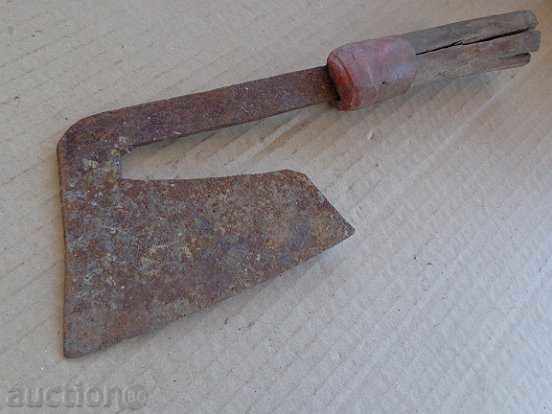 A hand forged ax, a pole, a chopper, a wrought iron, a primitive - 7 A hand forged ax, a pole, a chopper, a wrought iron, a primitive - 7