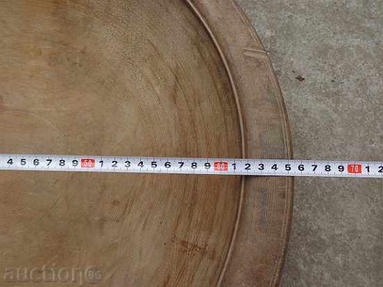 Auction Large wooden bowl, round trough, wooden, primitive tray Auction Large wooden bowl, round trough, wooden, primitive tray