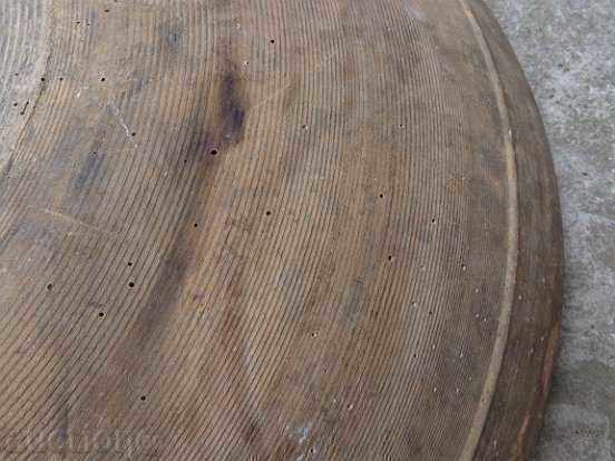 Large wooden bowl, round trough, wooden, primitive tray - 6 Large wooden bowl, round trough, wooden, primitive tray - 6