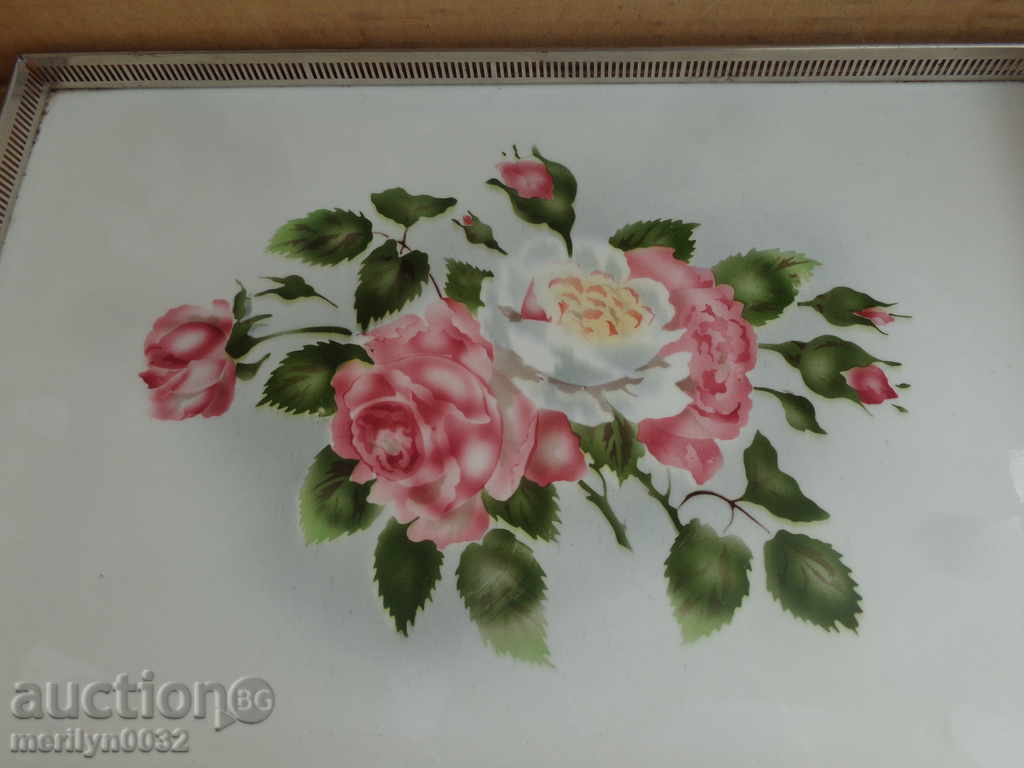 An old tray, porcelain, a teapot with price 85.00 BGN | € 43.46 An old tray, porcelain, a teapot with price 85.00 BGN | € 43.46