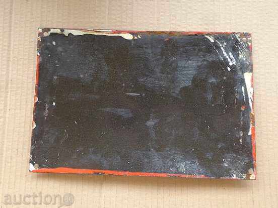 Enamel social plate, plate - 5