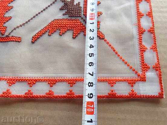 Auction Old plaid with embroidery, tulle Auction Old plaid with embroidery, tulle