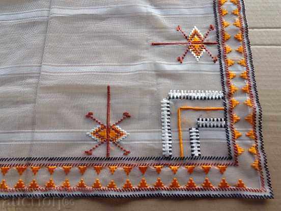 Auction Old box with embroidery, tulle Auction Old box with embroidery, tulle