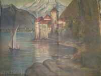 West European Painting Chillon Castle (Prison)