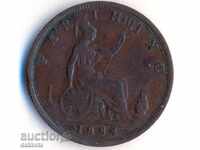 Marea Britanie farthing 1884 Victoria