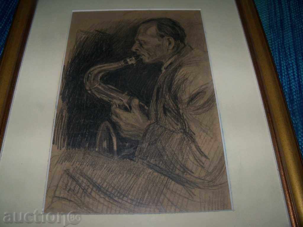 Old "The Man with the Saxophone" with price 180.00 BGN | € 92.03
