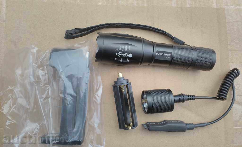 Lantern cu un pistol de declanșare CREE LED-uri, 500 LM, cu preț 26.00 BGN | € 13.29