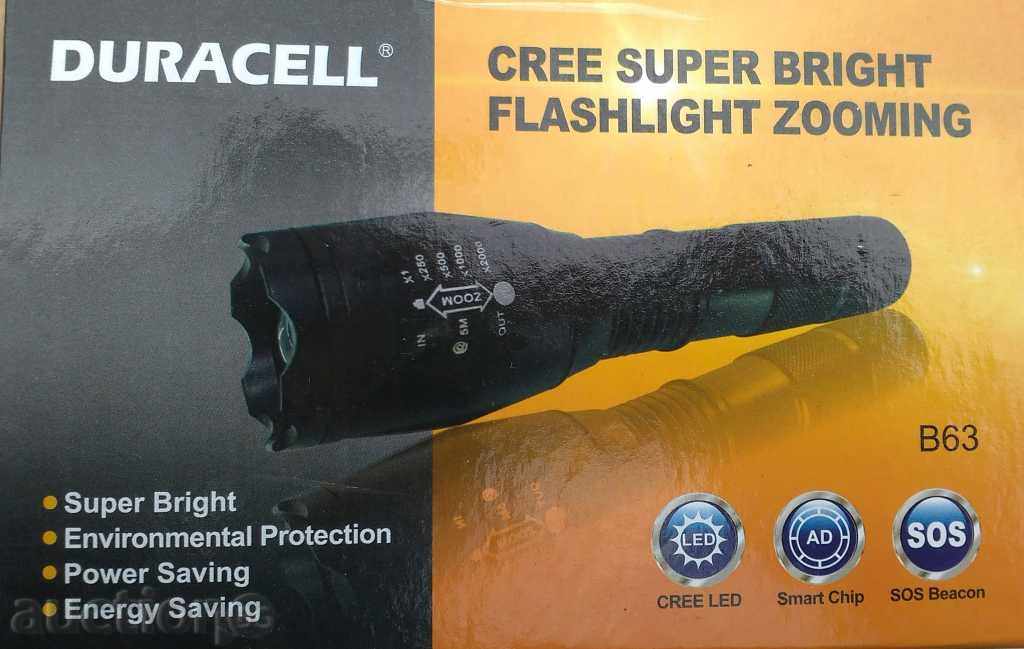 Torch Flashlight CREE LED, 500 lm,